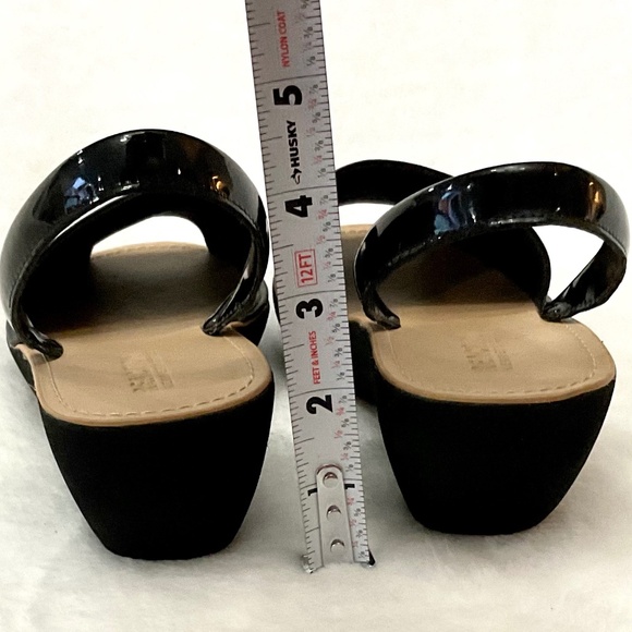 Black KENNETH COLE REACTION Open Toe Comfort Slingback Platform Sandal Sz 7 - Picture 11 of 14